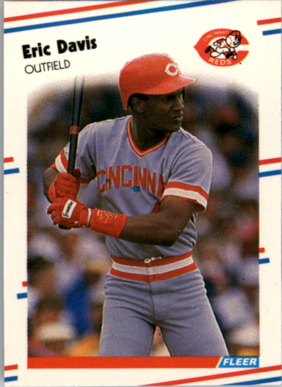 1988 Fleer Mini Baseball Cards 073      Eric Davis